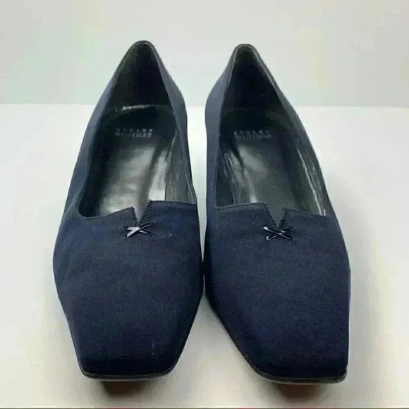 Stuart weitzman womens heels size 9.5 C navy blue 90s vintage career - Picture 2 of 12